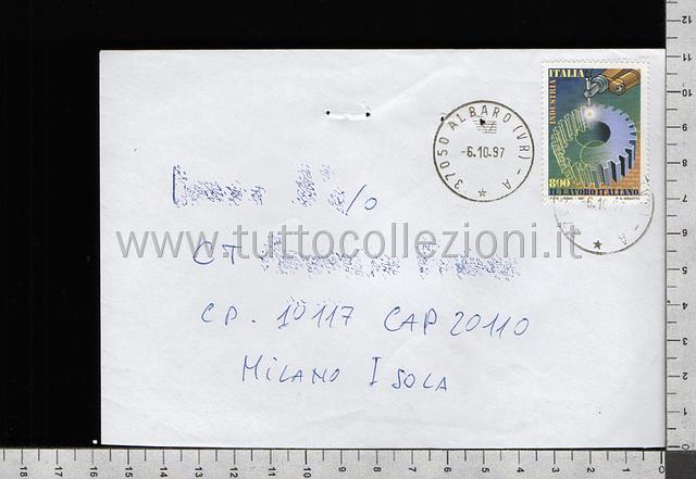 Collezionismo di storia postale buste viaggiate affrancatura tariffe postali degli anni 1990-99